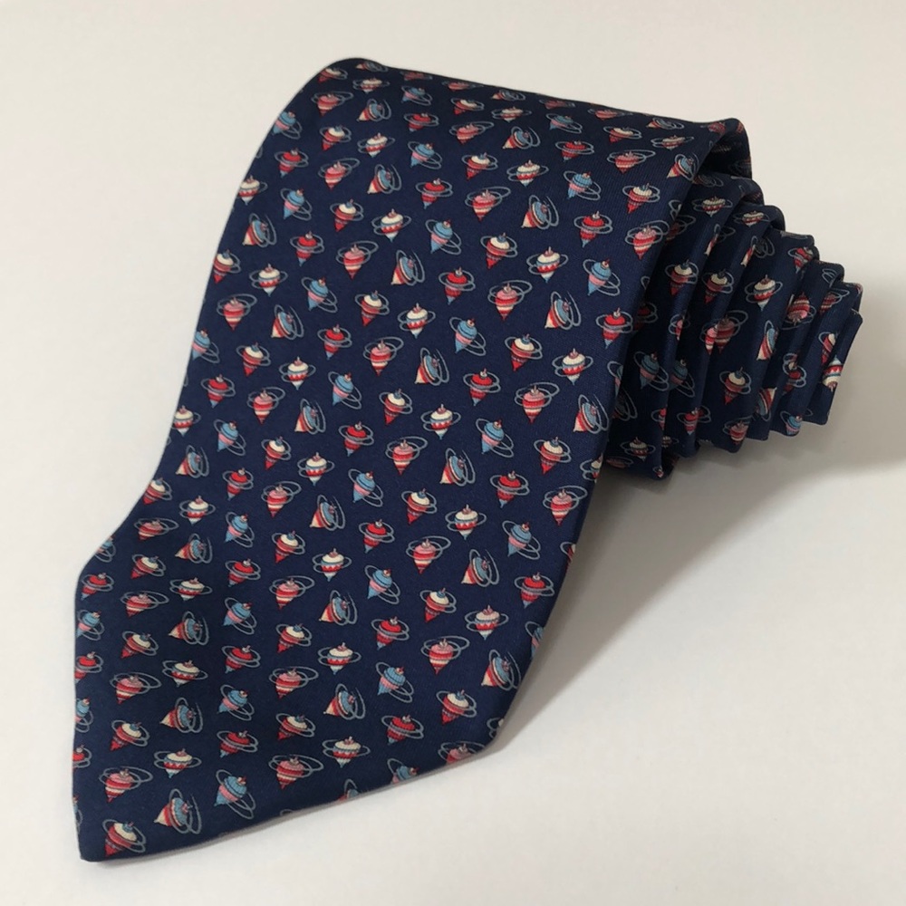Salvatore Ferragamo Spinning Top Pattern Tie